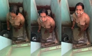 Desi Mom Bathing Capture