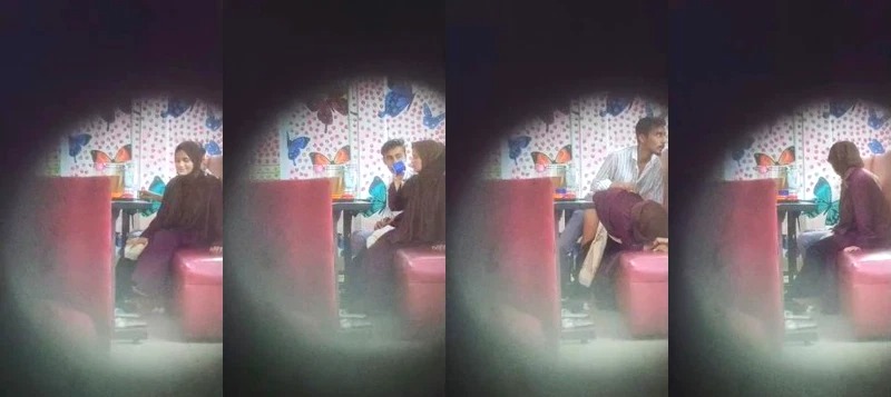 Hijabi Girl Fucking With Lover In Restaurant