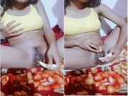 Horny Desi Girl Musterbation with Banana