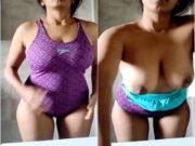 Horny NRI Girl Shows Big Boobs