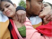 Hot Desi Lover OutDoor Kissing and Romance