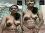 Hot Look Desi Girl Showing Her Boobs and Pussy On Video Call Part 3