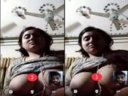 Sexy Desi Girl Showing Boobs on Video Call