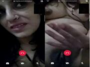 Sexy Desi Bhabhi Showing Her Boobs and Pussy On Video call