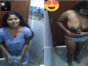 Sexy Desi Girl Showing Her Nude Body And bathing On Video Call Part 3