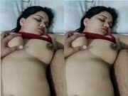 Desi Sleeping Wife Boob pressing By Hubby