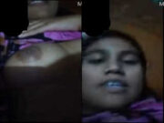 Cute Village Girl Showing her Boobs to Lover On Video Call Part 6