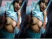 Horny Bangla Girl Preesing her Boobs and Showing Wet Pussy Part 1