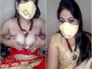 Horny Desi Bhabhi Showing Her Boobs and Pussy On Cam Show Part 2