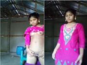 Cute Bangla Girl Showing Her Boobs and Pussy