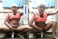 Today Exclusive – Horny Desi Girl Enjoy With Dildo