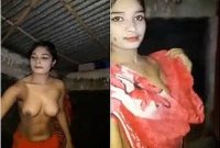 Today Exclusive – Desi Village Girl Record her Bathing Video