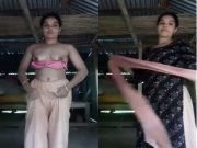 Today Exclusive – Desi Village Girl Shows her Boobs and Pussy Part 2