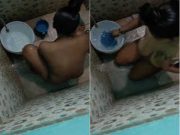 Today Exclusive – Desi Girl Bathing Record In Hidden Cam