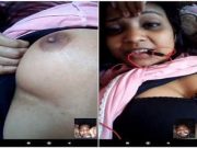 Today Exclusive – Hot Desi Girl Shows Boobs to Lover on Vc Part 2