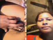 Today Exclusive -Desi Village Girl Shows her Wet Pussy and Boobs Part 2