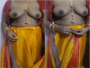 Today Exclusive -Telugu Bhabhi Boobs Video Record By HuBby