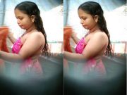 Today Exclusive – Desi Bhabhi Bathing Capture In Hidden Cam part 2