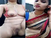 Today Exclusive – Sexy Bhabhi Shows Her Boobs and Pussy part 2