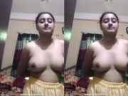 Today Exclusive -Cute Bangla Girl Shows Her Boobs