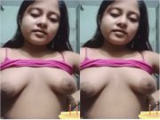 Today Exclusive- Cute Bangla Girl Shows Her Boobs on VC