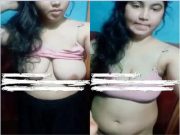 Today Exclusive- Cute Bangla Girl Shows Her Big Boobs