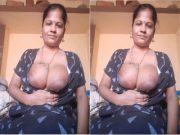 Today Exclusive-Sexy bhabhi Shows Her Big Boobs and Blowjob Part 2