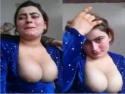 Today Exclusive- Paki Girl Shows Her Boobs and Boobs Sucking By lover Part 1