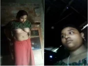 Today Exclusive- Horny Desi Village Girl Shows her Boobs and Pussy