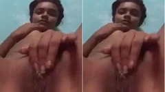 Today Exclusive-Horny Desi Girl Shows Her Boobs and Wet Pussy