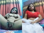 Today Exclusive-Sexy Bangla Girl Shows Her Boobs and Fingering