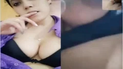 Desi girl Shows her boobs and Pussy on VC part 2