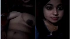 Today Exclusive- Cute Bangla Girl Shows Her Boobs