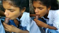 Cute Lankan Girl Blowjob