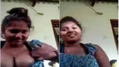 Desi Village Girl Shows Boobs TO Lover on Vc