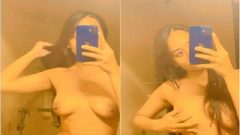 Today Exclusive-Cute Desi girl Record her Selfie