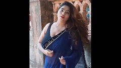 Blue Saree Mota Chucha