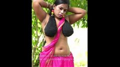 Sreetama Opening Black BB Blouse, Pressing Boobs & Showing Hint of Nipples ~ Naari Magazine Shoot