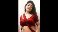 rupsa saha red bra